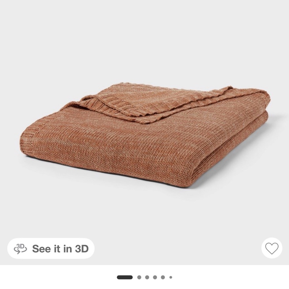 Threshold Knit Blanket brown -king